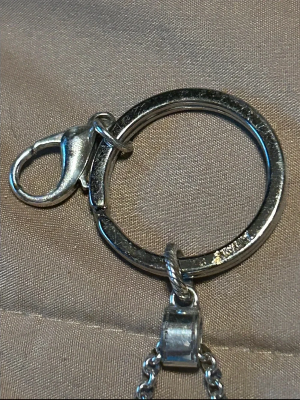 Brighton Purse Key Chain Bag Clip Leopard Pattern